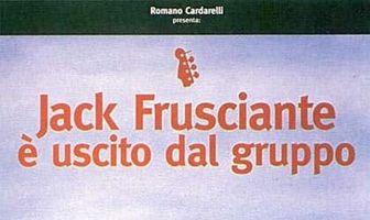 Джек Фрушианте вышел из группы