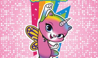 Радужно-бабочково-единорожная кошка