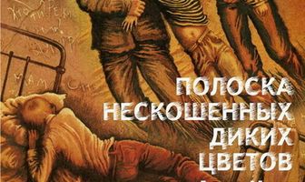 Полоска нескошенных диких цветов