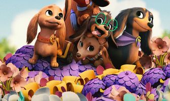 Претцель и щенки