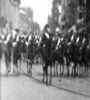 Президент МакКинли с эскортом едет в Капитолий