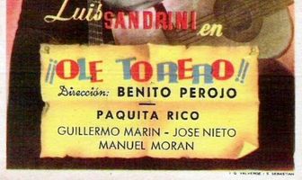 ¡Olé torero!